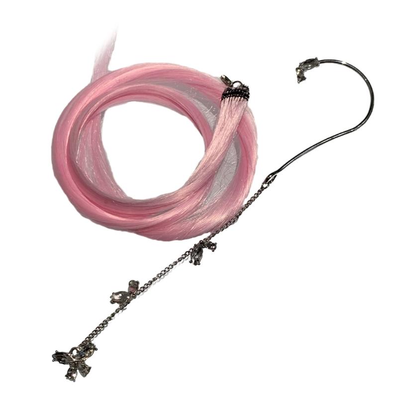 Retro Long Hair Cute Girl Ear Hook Ear Pendant with Long Hair for Women Girls Wigs Dyeing Earrings without Ear Hole 1
Retro Long Hair Cute Girl Ear Hook Ear Pendant with Long Hair for Women Girls Wigs Dyeing Earrings without Ear Hole 1