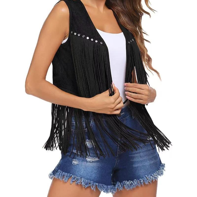 Thickened matte fleece nailed fringed vest jacket medium thick women s sleeveless cardigan vest XL чорний
Thickened matte fleece nailed fringed vest jacket medium thick women s sleeveless cardigan vest XL чорний