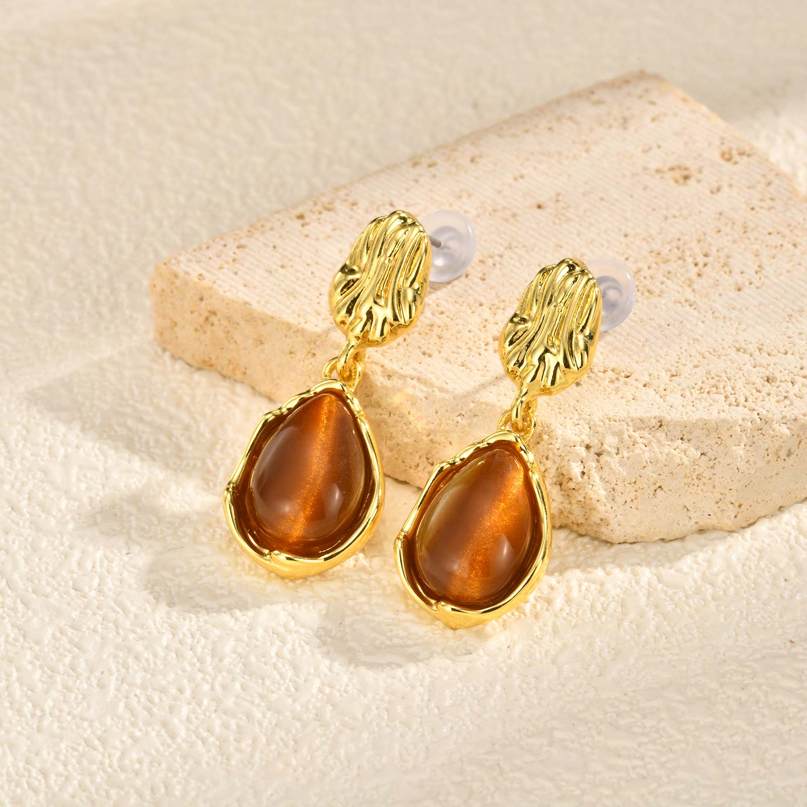 Retro Women Water Drop Earrings Geometric Tiger Eye Natural Stone Earrings Trendy Jewelry Gift
Retro Women Water Drop Earrings Geometric Tiger Eye Natural Stone Earrings Trendy Jewelry Gift