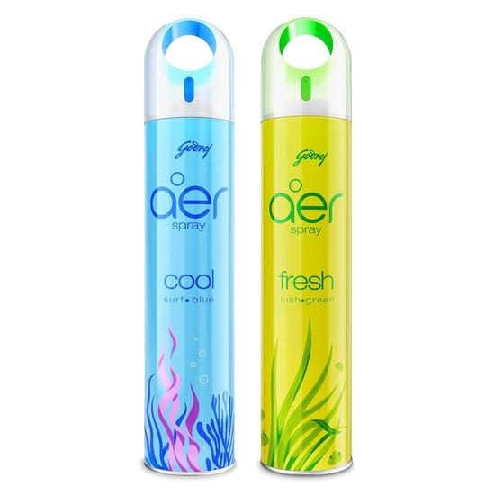 Godrej aer Spray | Освежитель воздуха для дома и офиса - Cool Aqua & Fresh Lush Green | Упаковка из 2 шт. (220 мл каждая) | Стойкий аромат
Godrej aer Spray | Освежитель воздуха для дома и офиса - Cool Aqua & Fresh Lush Green | Упаковка из 2 шт. (220 мл каждая) | Стойкий аромат