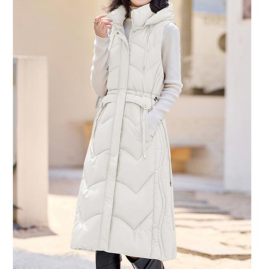 Женский длинный пуховый жилет на осень и зиму, корейская версия, с капюшоном, повседневная женская верхняя одежда, хлопковая куртка-жилет S белый
Женский длинный пуховый жилет на осень и зиму, корейская версия, с капюшоном, повседневная женская верхняя одежда, хлопковая куртка-жилет S белый