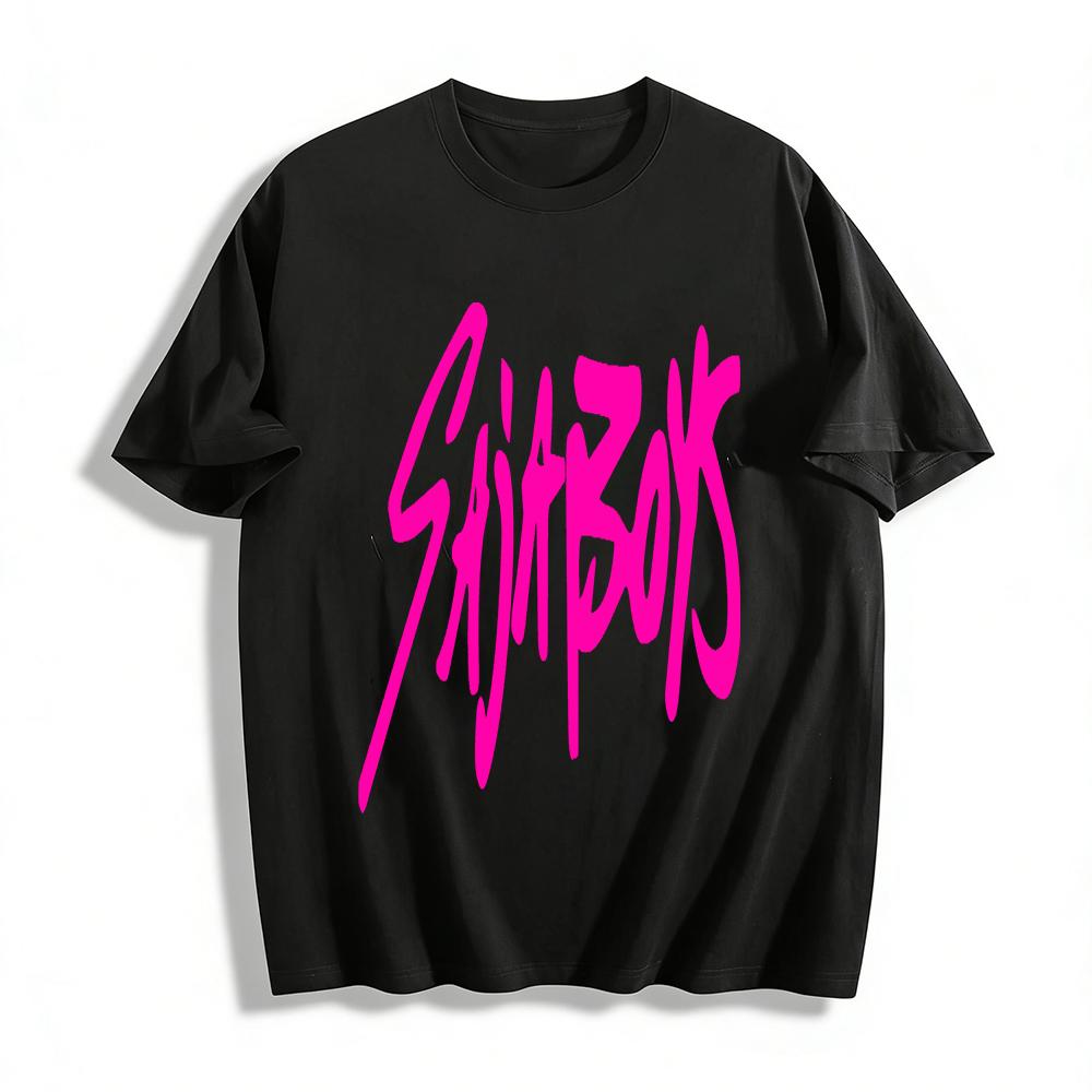 SAJABOYS Handwritten Print T-Shirt Streetwear Loose Casual Crewneck Top For Men And Women Pure cotton T-shirt 6XL
SAJABOYS Handwritten Print T-Shirt Streetwear Loose Casual Crewneck Top For Men And Women Pure cotton T-shirt 6XL