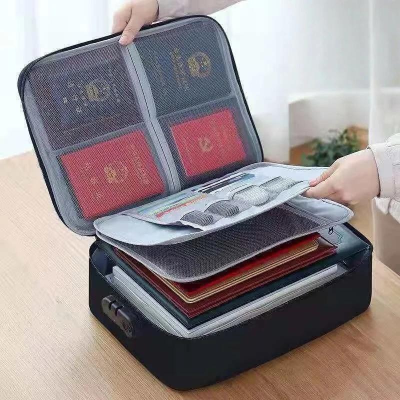 Multifunctional Briefcase with Password Lock for Office Document Storage Business Trip Card Passport Organizer Travel Accessory
Multifunctional Briefcase with Password Lock for Office Document Storage Business Trip Card Passport Organizer Travel Accessory