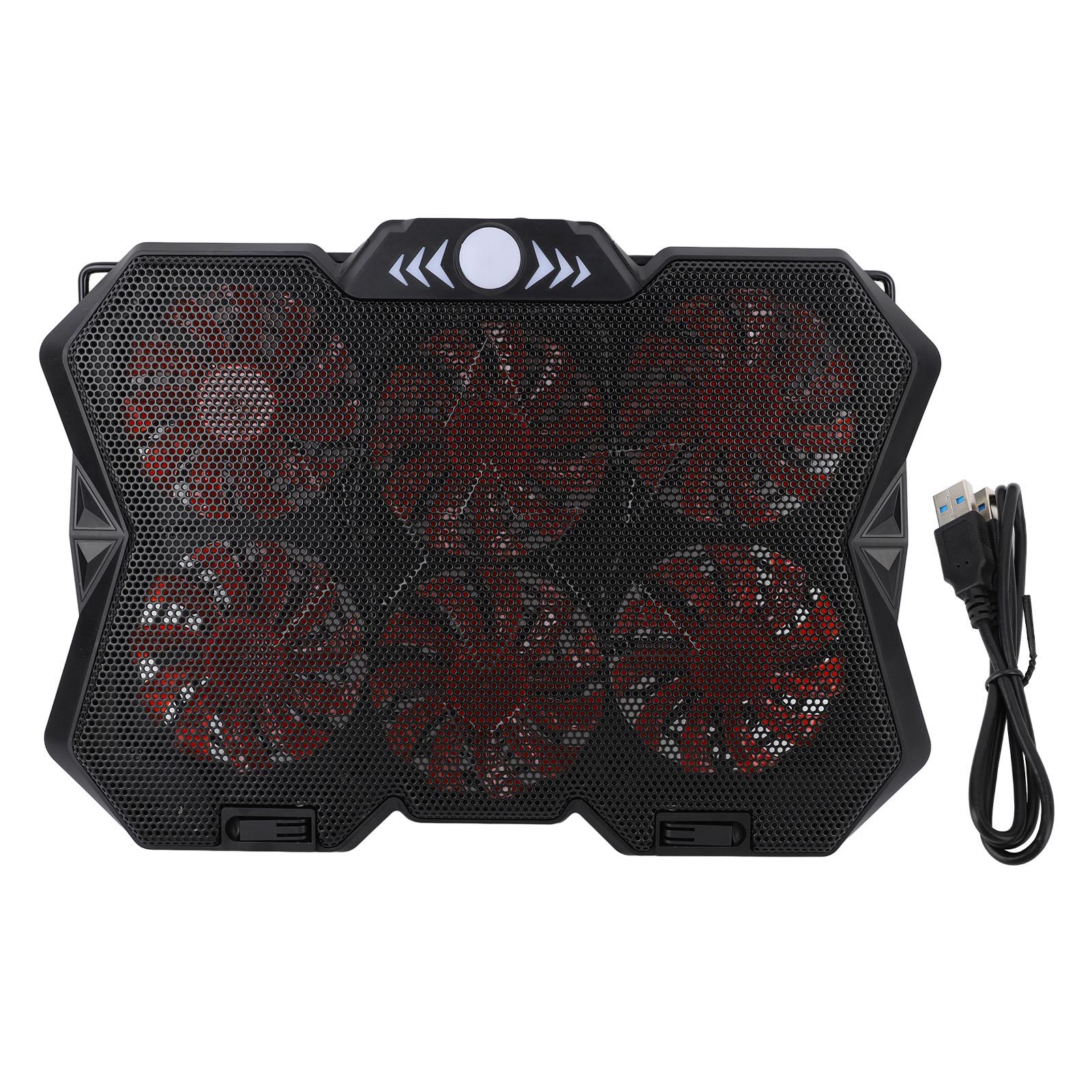Laptop Cooling Pad 6 Height Adjustable RGB Silent 6 Fan Metal Mesh Gaming Notebook Cooler Computer
Laptop Cooling Pad 6 Height Adjustable RGB Silent 6 Fan Metal Mesh Gaming Notebook Cooler Computer