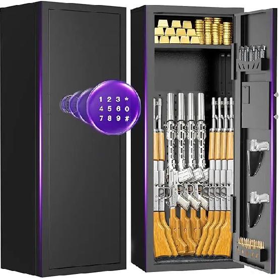 Quick Access Digital Keypad Gun Safe for 8-10 Firearms - Adjustable Shelves, Fits Rifles, Pistols & Shotguns, Easy Assembly 10-15 Large Style
Quick Access Digital Keypad Gun Safe for 8-10 Firearms - Adjustable Shelves, Fits Rifles, Pistols & Shotguns, Easy Assembly 10-15 Large Style