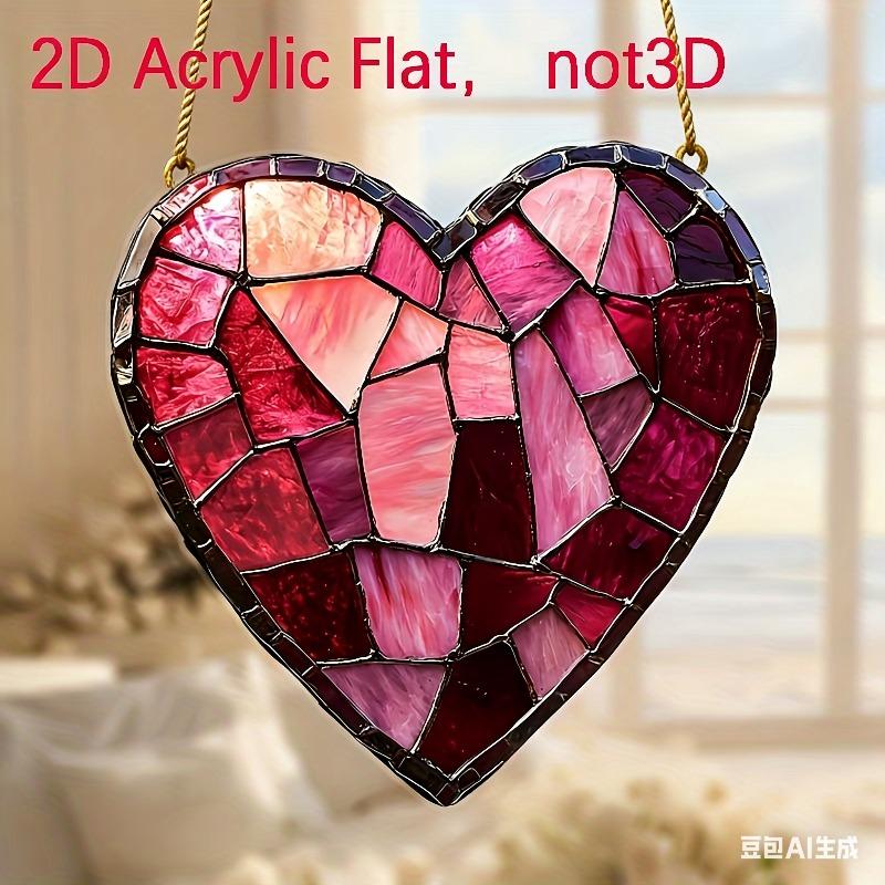 2D Flat Romantic Pink Heart Colorful Acrylic Decoration Sign, Valentine S Day Gift, Suitable for wall decoration, porch, room, villa, accents Home, Ha 20*20cm
2D Flat Romantic Pink Heart Colorful Acrylic Decoration Sign, Valentine S Day Gift, Suitable for wall decoration, porch, room, villa, accents Home, Ha 20*20cm