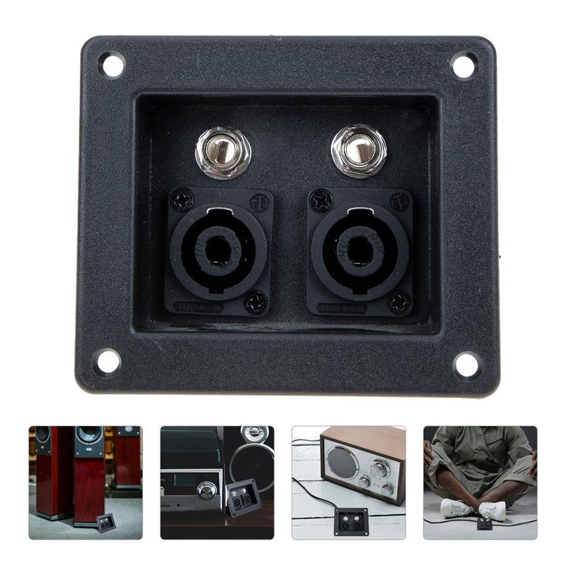 80X90 Black Stage Speaker Wiring Board Multifunctional Loudspeaker Terminal Connector Subwoofer Box Accessory Diy Stereo Use чорний
80X90 Black Stage Speaker Wiring Board Multifunctional Loudspeaker Terminal Connector Subwoofer Box Accessory Diy Stereo Use чорний