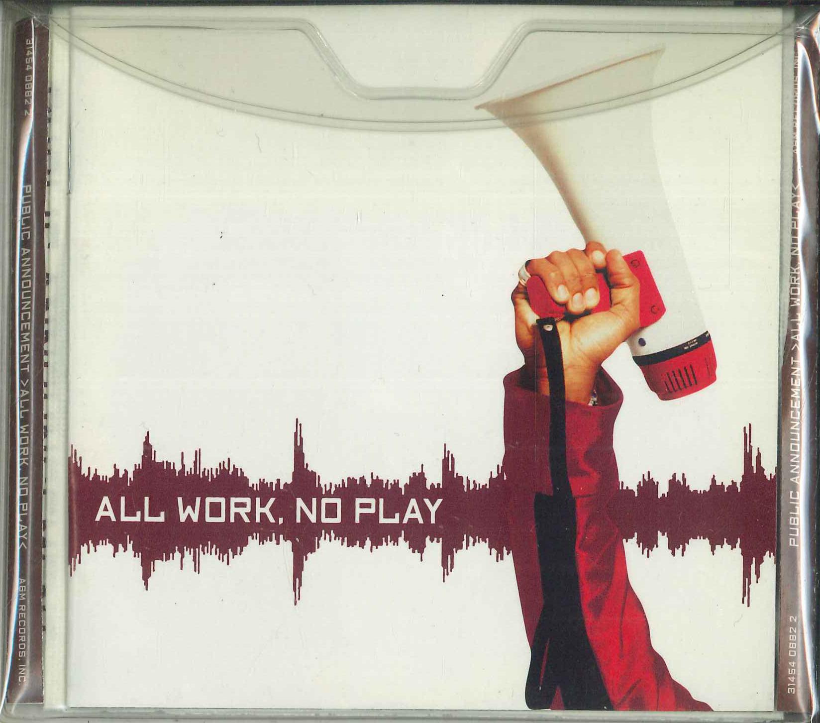 CD PUBLIC ANNOUNCEMENT - All Work No Play 3145408822 A&M Records 1998 US Rap & Hip-Hop/R&B Used
CD PUBLIC ANNOUNCEMENT - All Work No Play 3145408822 A&M Records 1998 US Rap & Hip-Hop/R&B Used