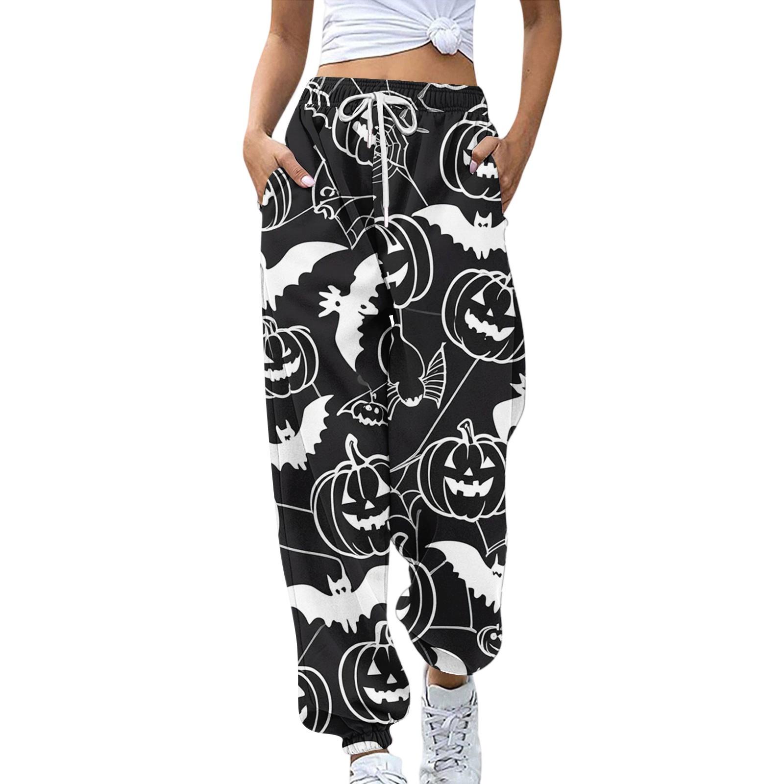 Женские спортивные брюки с карманами, модные брюки с принтом на Хэллоуин, брюки с эластичной талией, повседневные спортивные брюки XXL
Женские спортивные брюки с карманами, модные брюки с принтом на Хэллоуин, брюки с эластичной талией, повседневные спортивные брюки XXL