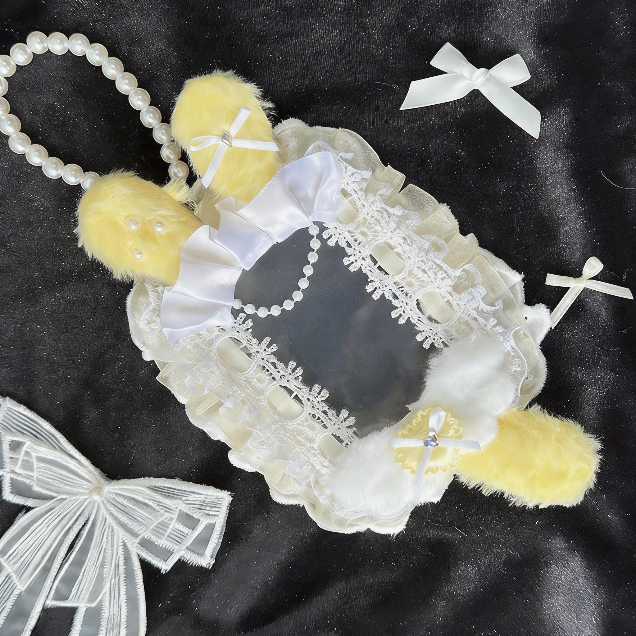 Cute Rabbit Ear Card Holder With Lace Bow Decoration Kawaii Id Credit Card Case For Girls Fashionable Cosplay Accessory жовтий
Cute Rabbit Ear Card Holder With Lace Bow Decoration Kawaii Id Credit Card Case For Girls Fashionable Cosplay Accessory жовтий