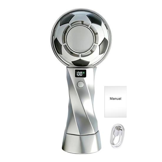 Portable Football Fan Small Handheld Fan 6-Speed Wind LED Display USB Charging Lightweight Travel Fan Quiet Personal Fan срібний
Portable Football Fan Small Handheld Fan 6-Speed Wind LED Display USB Charging Lightweight Travel Fan Quiet Personal Fan срібний