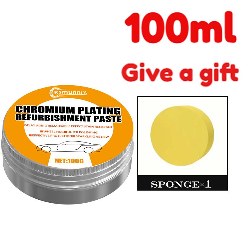100g Chrome Plating Refurbishing Paste. For vehicle electroplating and trim updates, polishing and electroplating repair of alum
100g Chrome Plating Refurbishing Paste. For vehicle electroplating and trim updates, polishing and electroplating repair of alum