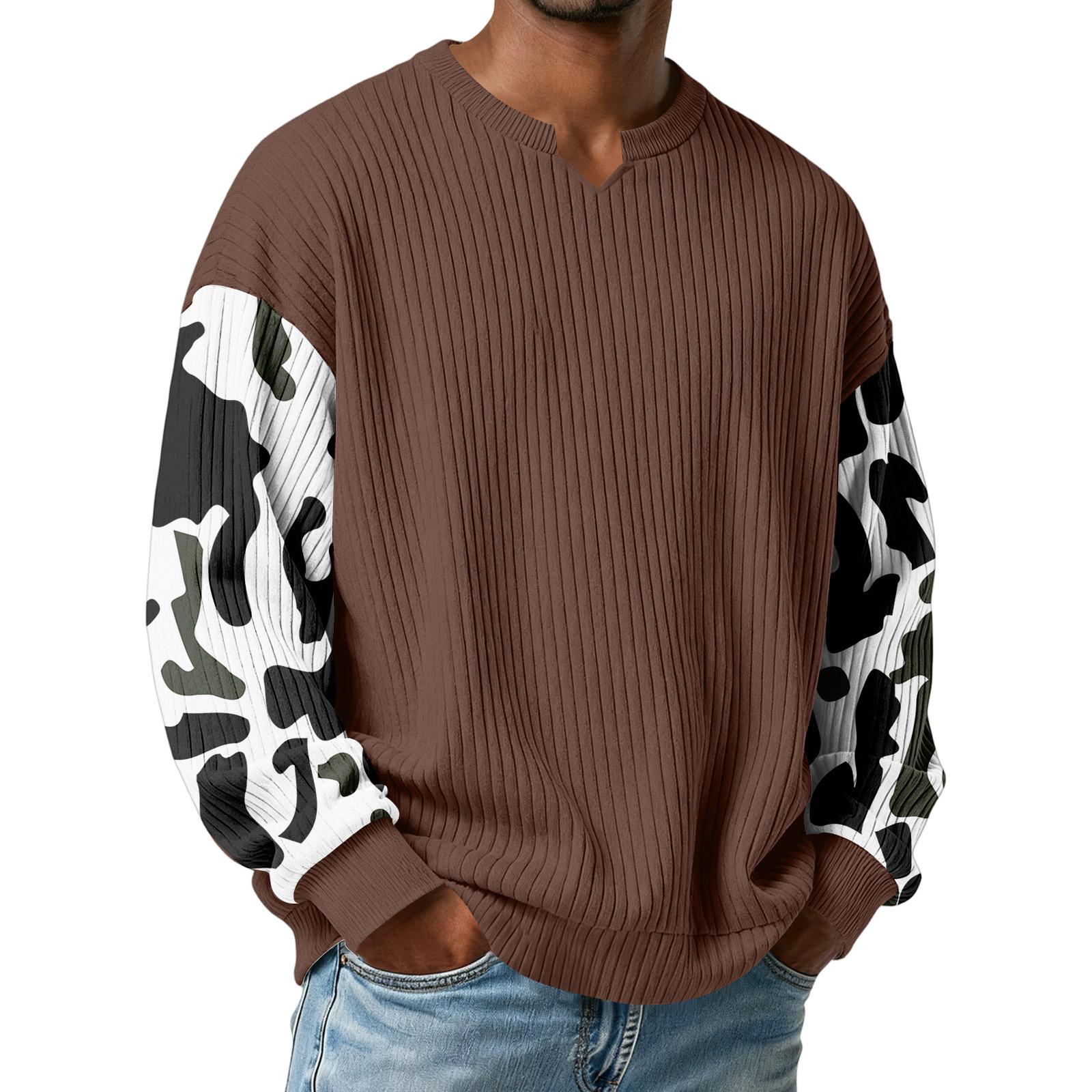 Чоловіча камуфляжна стильна футболка з V-подібним вирізом, фактурна в рубчик, з довгим рукавом M кавовий
Чоловіча камуфляжна стильна футболка з V-подібним вирізом, фактурна в рубчик, з довгим рукавом M кавовий