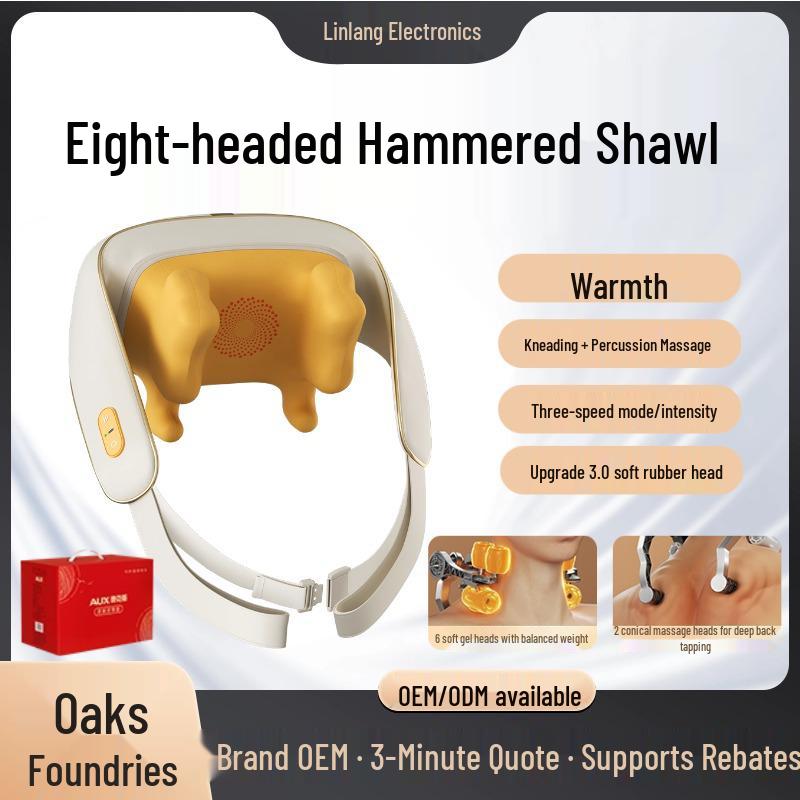 Oakes Eight-Headed Hot Compress Neck and Shoulder Massager White Shawl with Eight Heads
Oakes Eight-Headed Hot Compress Neck and Shoulder Massager White Shawl with Eight Heads