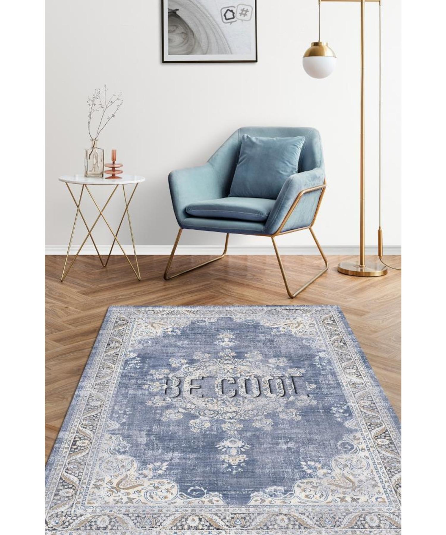 Be Cool Моющийся нескользящий декоративный домашний ковер на хлопковой основе 
Be Cool Моющийся нескользящий декоративный домашний ковер на хлопковой основе