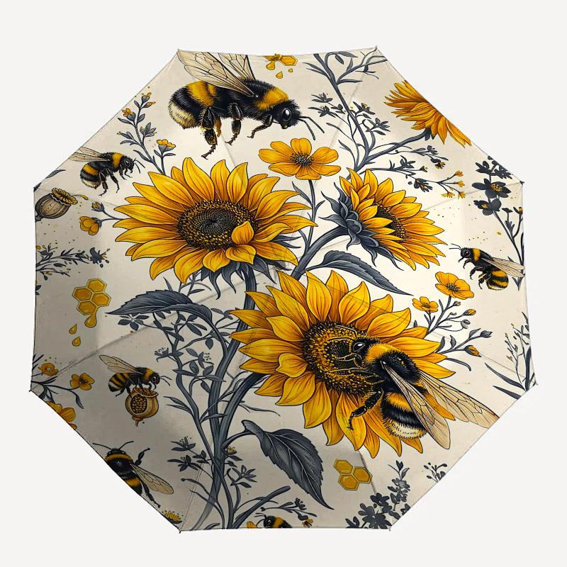 1PC Sunflowers Bees Umbrella-8-Rib Reinforced, Automatic Open, Lightweight & Durable, Fashion Accessory for Outdoor, Beach L0423
1PC Sunflowers Bees Umbrella-8-Rib Reinforced, Automatic Open, Lightweight & Durable, Fashion Accessory for Outdoor, Beach L0423