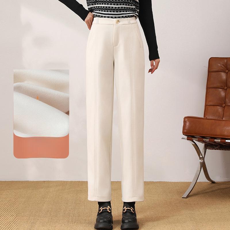 Woolen Pants for Women In Autumn and Winter New High-waisted Slimming Nine-point Casual Wool Straight Trousers for Women 4XL
Woolen Pants for Women In Autumn and Winter New High-waisted Slimming Nine-point Casual Wool Straight Trousers for Women 4XL
