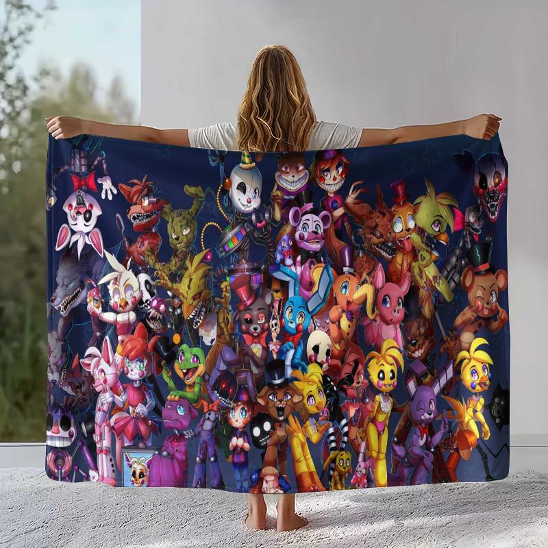 Horror Freddy F-FNAF Games Flannel Blanket,Ultra Soft Warm Plush Throw for Home Bedroom Bed Sofa Cover Office Camping Picnic 75x90cm
Horror Freddy F-FNAF Games Flannel Blanket,Ultra Soft Warm Plush Throw for Home Bedroom Bed Sofa Cover Office Camping Picnic 75x90cm