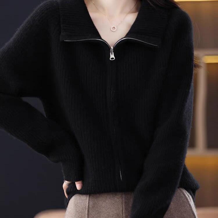 Новый кардиган женский однотонный пиджак с лацканами на молнии свободный утягивающий кашемировый вязаный свитер 2XL
Новый кардиган женский однотонный пиджак с лацканами на молнии свободный утягивающий кашемировый вязаный свитер 2XL