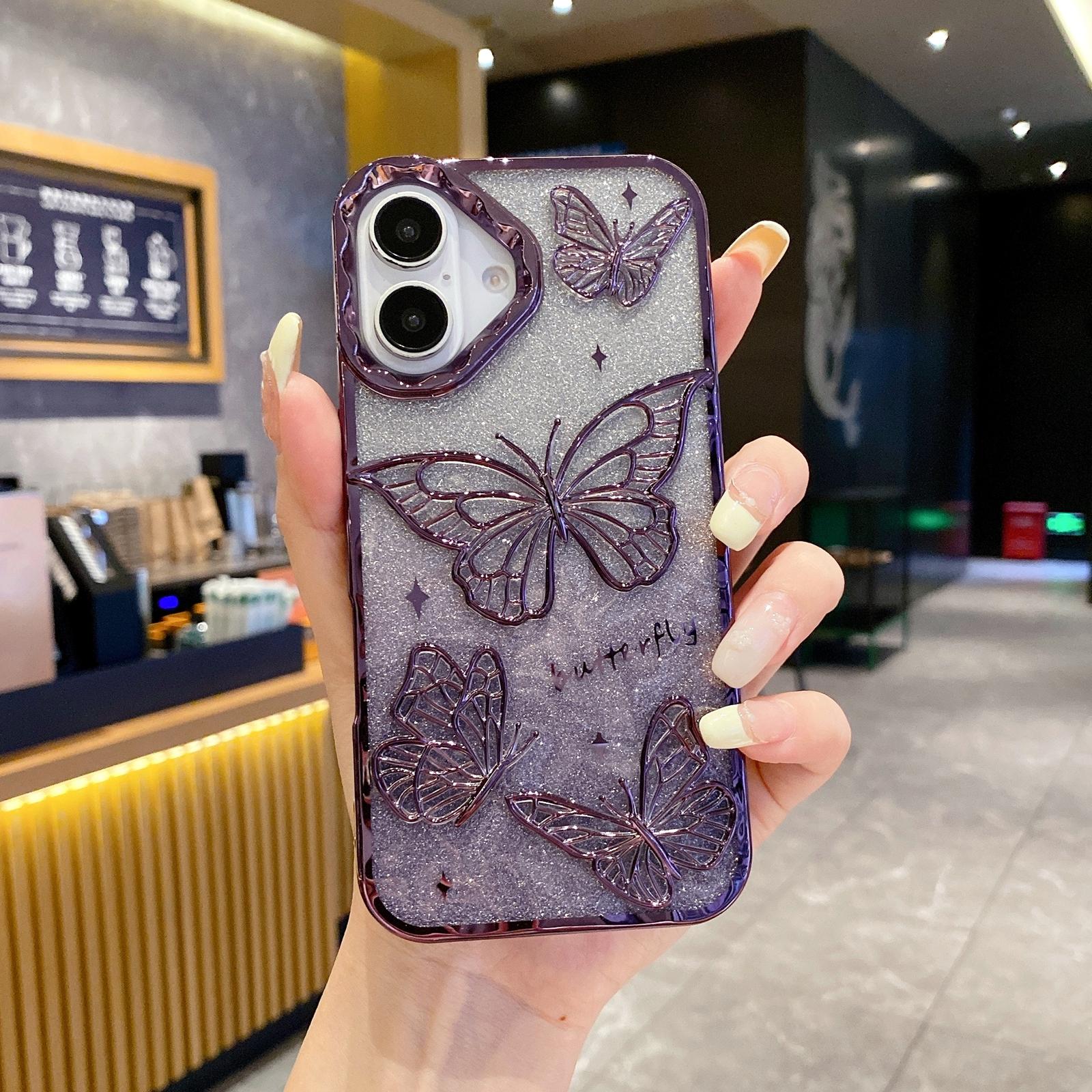 Для чохла iPhone 16 Plus 3D Чохол для телефону з ТПУ з метеликом і градієнтним глітерним папером G
Для чохла iPhone 16 Plus 3D Чохол для телефону з ТПУ з метеликом і градієнтним глітерним папером G