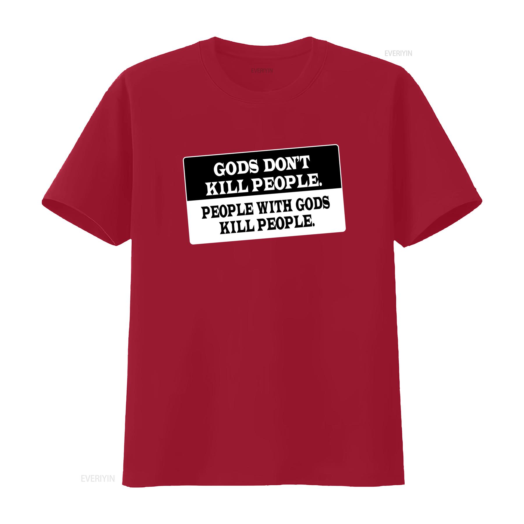 Gods Dont Kill People Atheist T Shirt Anti Religion Science Evolution Statement vintage Washed Stylish Casual homme S
Gods Dont Kill People Atheist T Shirt Anti Religion Science Evolution Statement vintage Washed Stylish Casual homme S
