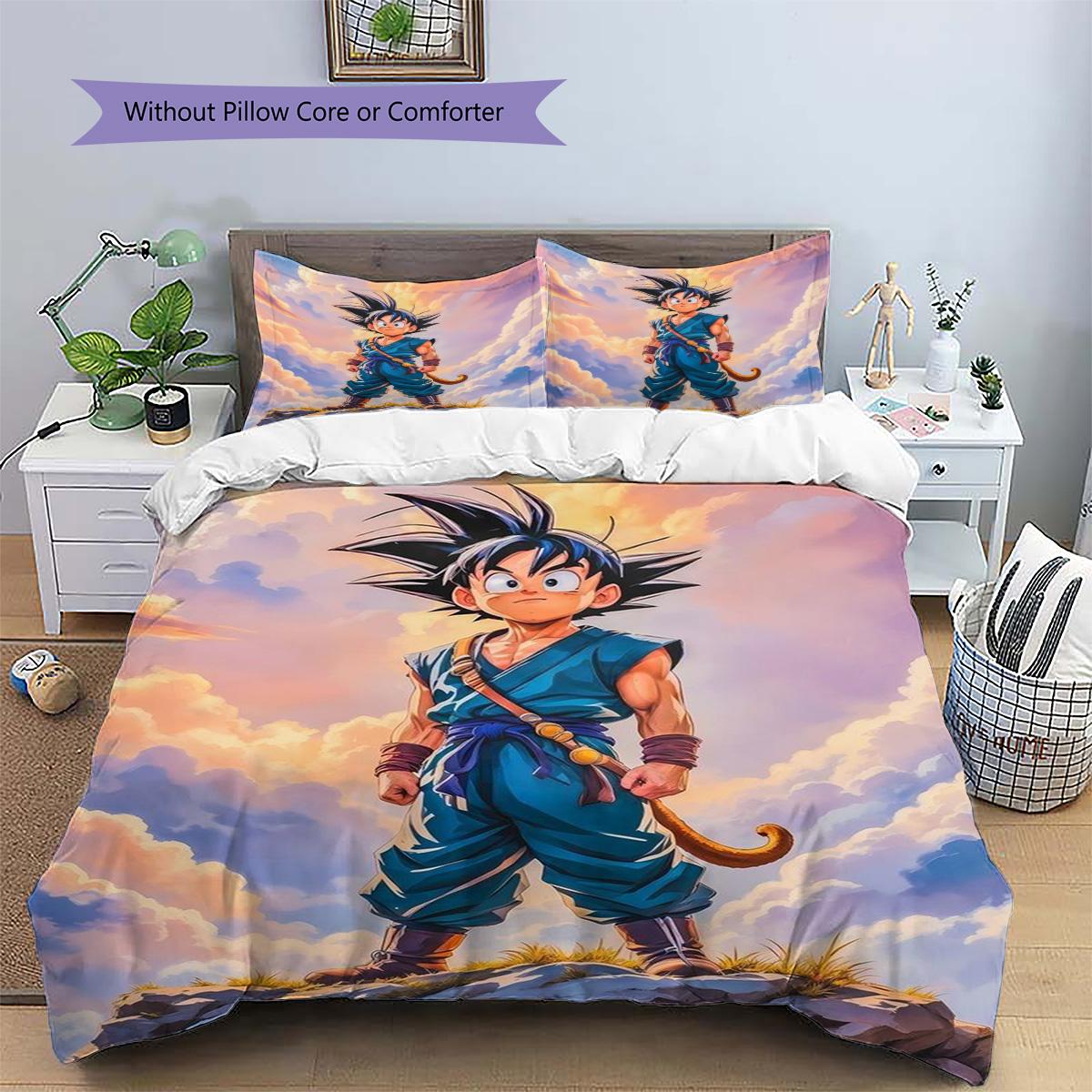 Goku Patterned Pillowcase & Duvet Cover Set Bedroom Fashion Bedding Decoration Lovely Present for Lovers.-TING 135x200cm
Goku Patterned Pillowcase & Duvet Cover Set Bedroom Fashion Bedding Decoration Lovely Present for Lovers.-TING 135x200cm