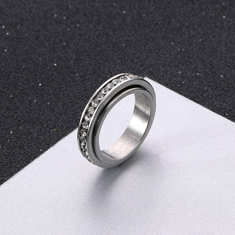 Ювелирные изделия из титановой стали, модное простое золотое и серебряное двухцветное вращающееся кольцо из нержавеющей стали с бриллиантами 9 белый
Ювелирные изделия из титановой стали, модное простое золотое и серебряное двухцветное вращающееся кольцо из нержавеющей стали с бриллиантами 9 белый