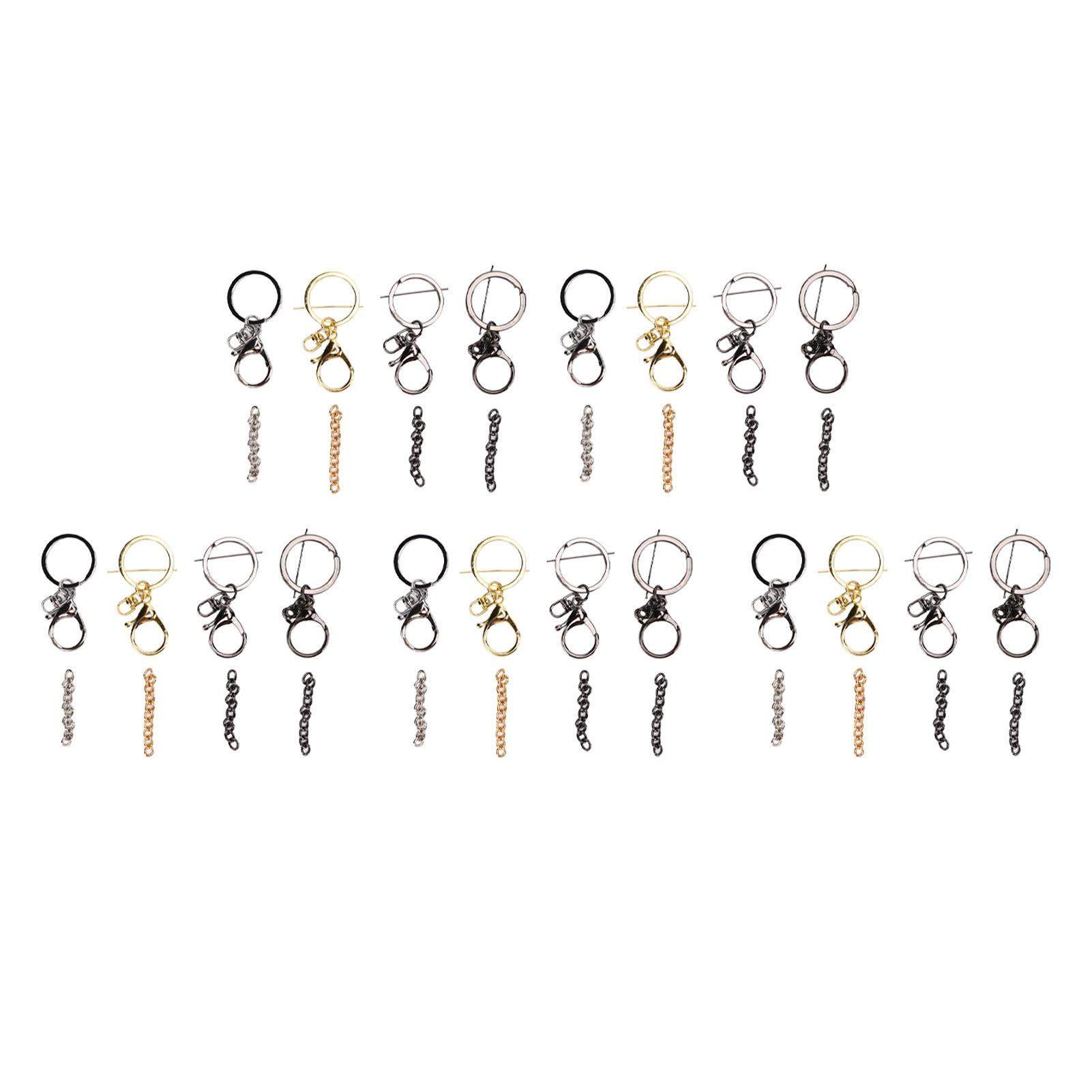20 Set Lobster Clasp Keyring Zinc Alloy Strong Durable Flexible Widely Used Metal Keychain for Wallet Bag Zipper
20 Set Lobster Clasp Keyring Zinc Alloy Strong Durable Flexible Widely Used Metal Keychain for Wallet Bag Zipper