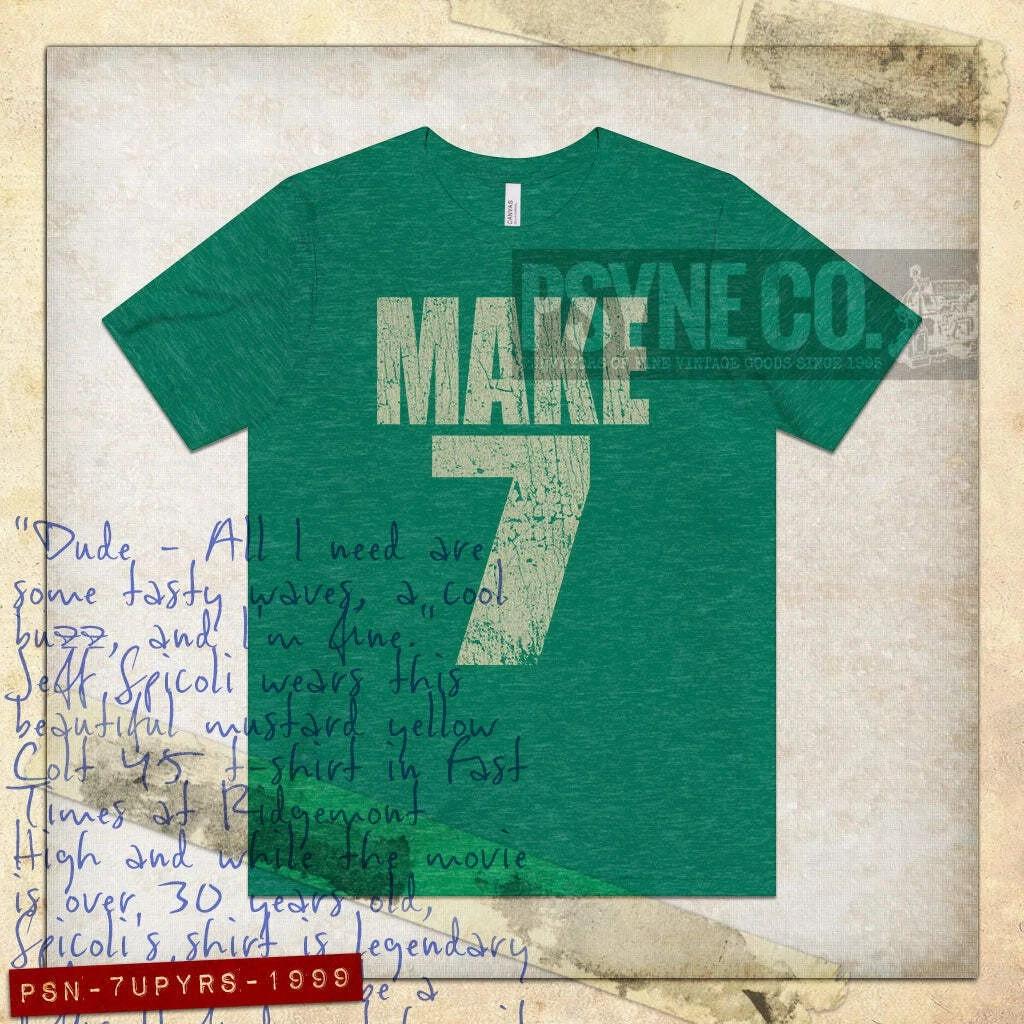7 UP Yours 1999 F/B Vintage Men s T shirt S
7 UP Yours 1999 F/B Vintage Men s T shirt S