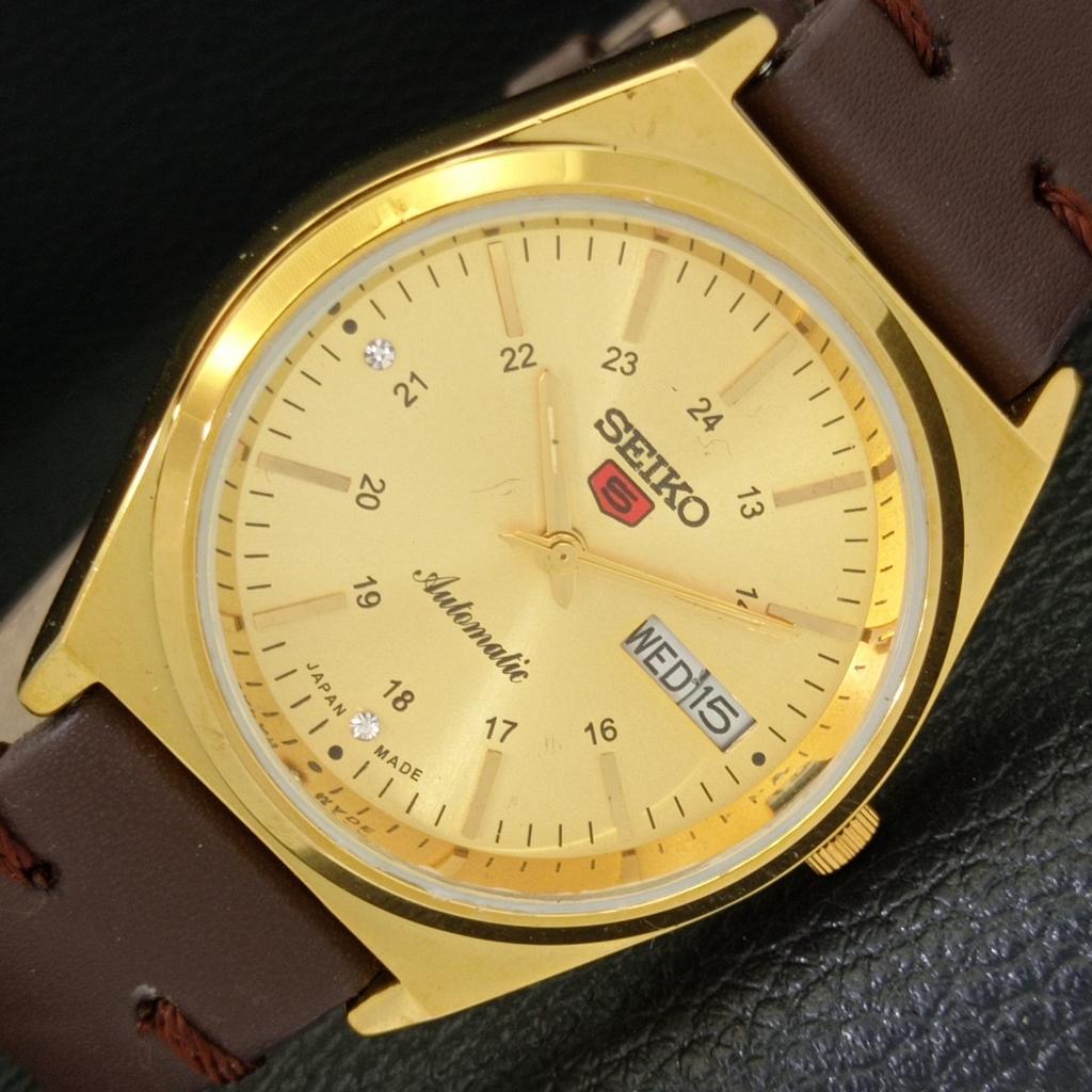 ВОССТАНОВЛЕННЫЕ ВИНТАЖНЫЕ МУЖСКИЕ ЧАСЫ SEIKO 5 AUTOMATIC JAPAN С ЗОЛОТЫМ ЦИФЕРБЛАТОМ a434704-2 R121-a434704
ВОССТАНОВЛЕННЫЕ ВИНТАЖНЫЕ МУЖСКИЕ ЧАСЫ SEIKO 5 AUTOMATIC JAPAN С ЗОЛОТЫМ ЦИФЕРБЛАТОМ a434704-2 R121-a434704