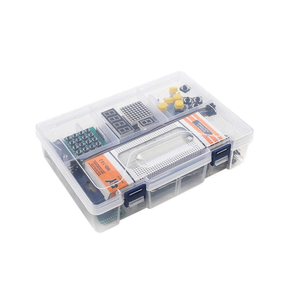 Complete Starter Kit Programming Learning Kit + 40 Projects for Arduino UNO R3 Starter Kit + Online Tutorial DIY Electronic Kit
Complete Starter Kit Programming Learning Kit + 40 Projects for Arduino UNO R3 Starter Kit + Online Tutorial DIY Electronic Kit