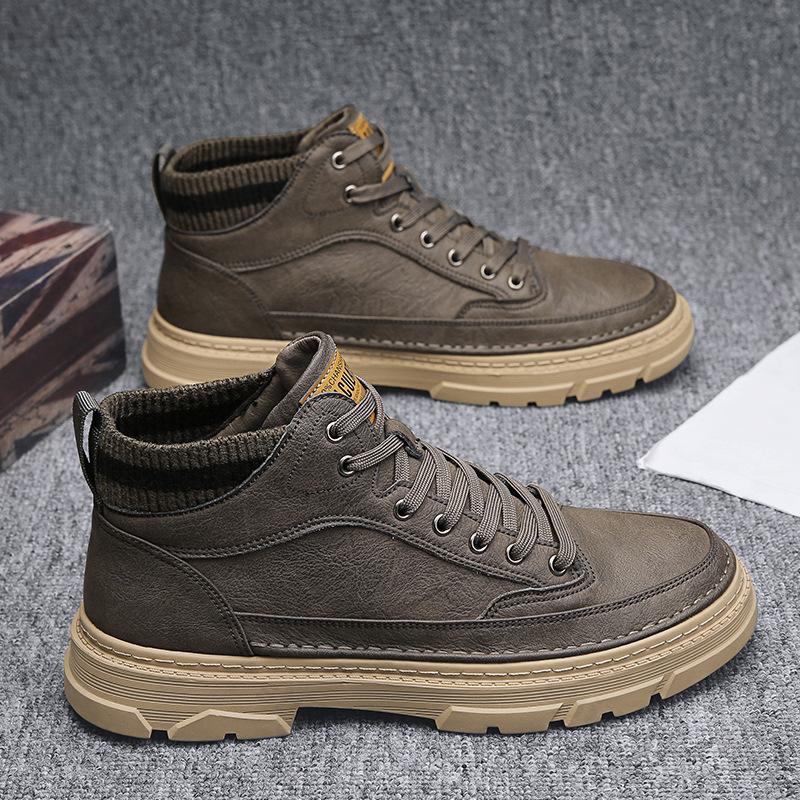 2026 Autumn Men s Retro Design Thick Soled Casual High Top Boots Fashi Trend Versatile Comfortable N Slip Chunky Short Boots 44 сірий колір
2026 Autumn Men s Retro Design Thick Soled Casual High Top Boots Fashi Trend Versatile Comfortable N Slip Chunky Short Boots 44 сірий колір