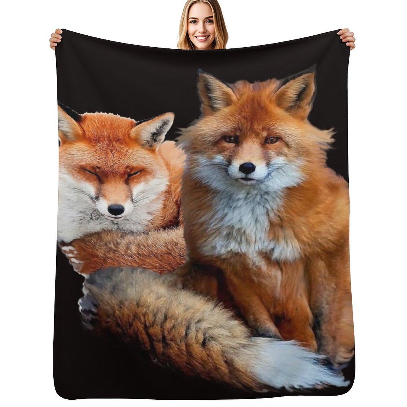 RED FOXES IN BLACK Throw Blanket Cozy Napping Blanket Gift for Mom Dad 102x76cm(40x30in)
RED FOXES IN BLACK Throw Blanket Cozy Napping Blanket Gift for Mom Dad 102x76cm(40x30in)