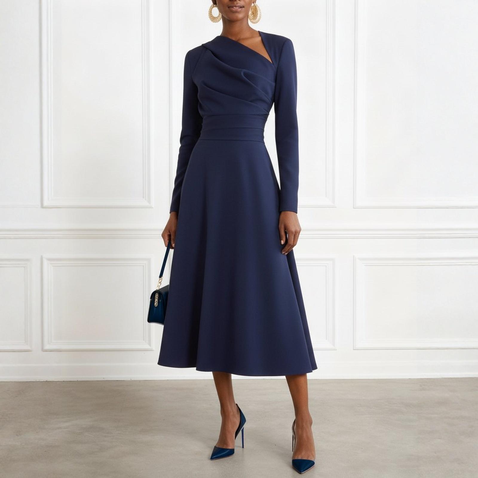 Women s Casual Fashion Long Sleeve Dress S синій
Women s Casual Fashion Long Sleeve Dress S синій