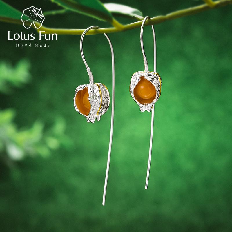 Lotus Fun Physalis Fruits, настоящее серебро 925 пробы, ювелирные изделия, креативные висячие серьги для женщин
Lotus Fun Physalis Fruits, настоящее серебро 925 пробы, ювелирные изделия, креативные висячие серьги для женщин