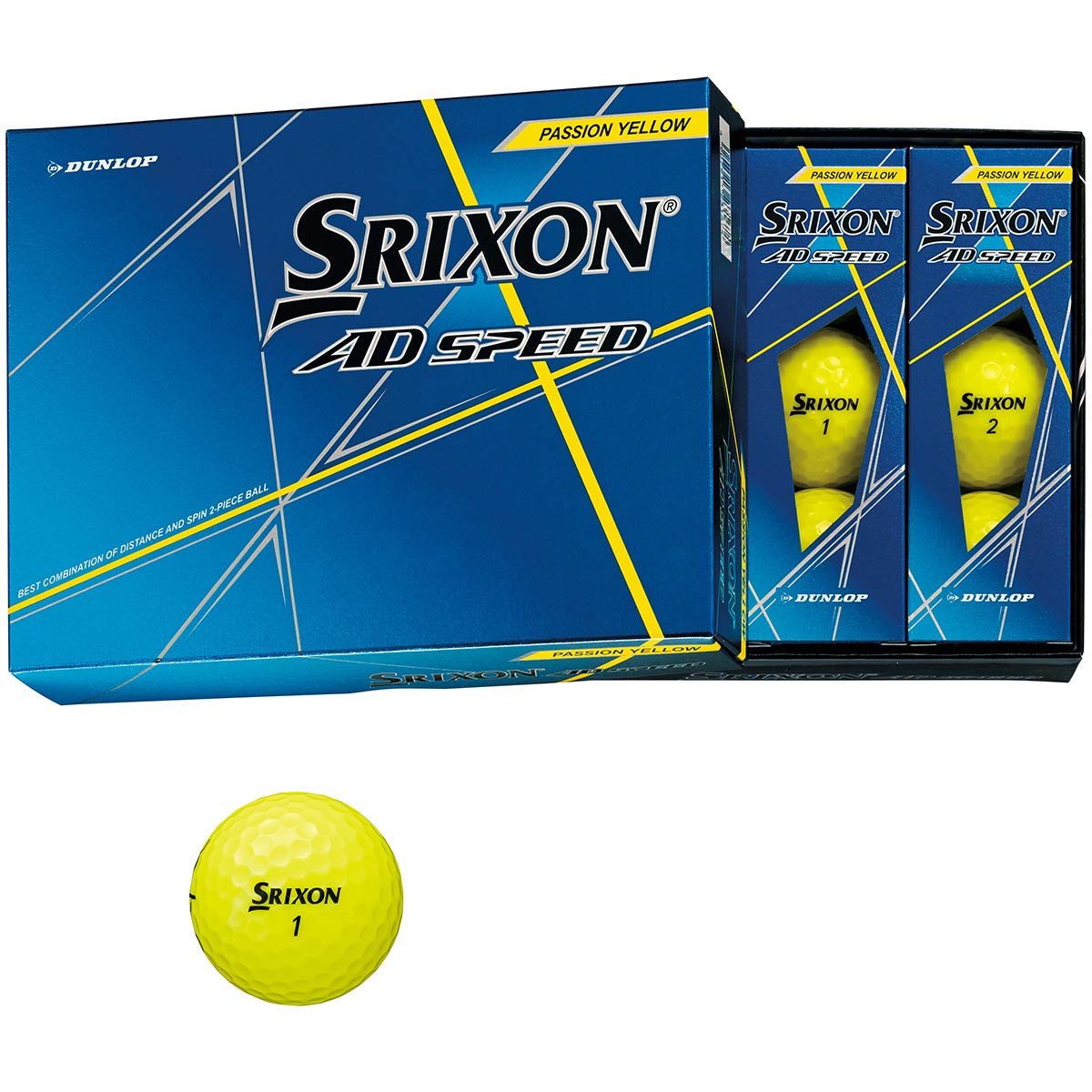 М яч для гольфу DUNLOP SRIXON AD SPEED Модель 2020 1 дюжина Пристрасно жовтий (12 штук)
М яч для гольфу DUNLOP SRIXON AD SPEED Модель 2020 1 дюжина Пристрасно жовтий (12 штук)