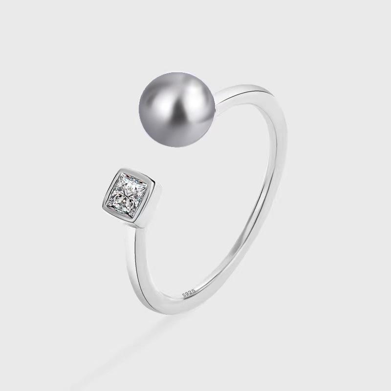Adjustable S925 Sterling Silver Zirconia Ring with Freshwater Pearl for Women Open Adjustable
Adjustable S925 Sterling Silver Zirconia Ring with Freshwater Pearl for Women Open Adjustable