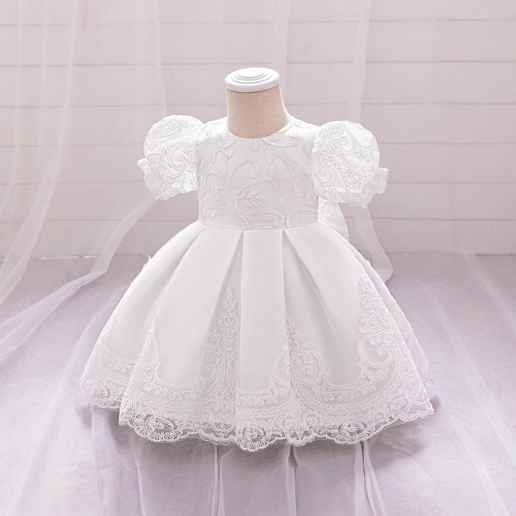 European & American Baby Princess Puff Sleeve Embroidered Mesh Gown for First Birthday/Christening 100cm/18-24 Months
European & American Baby Princess Puff Sleeve Embroidered Mesh Gown for First Birthday/Christening 100cm/18-24 Months