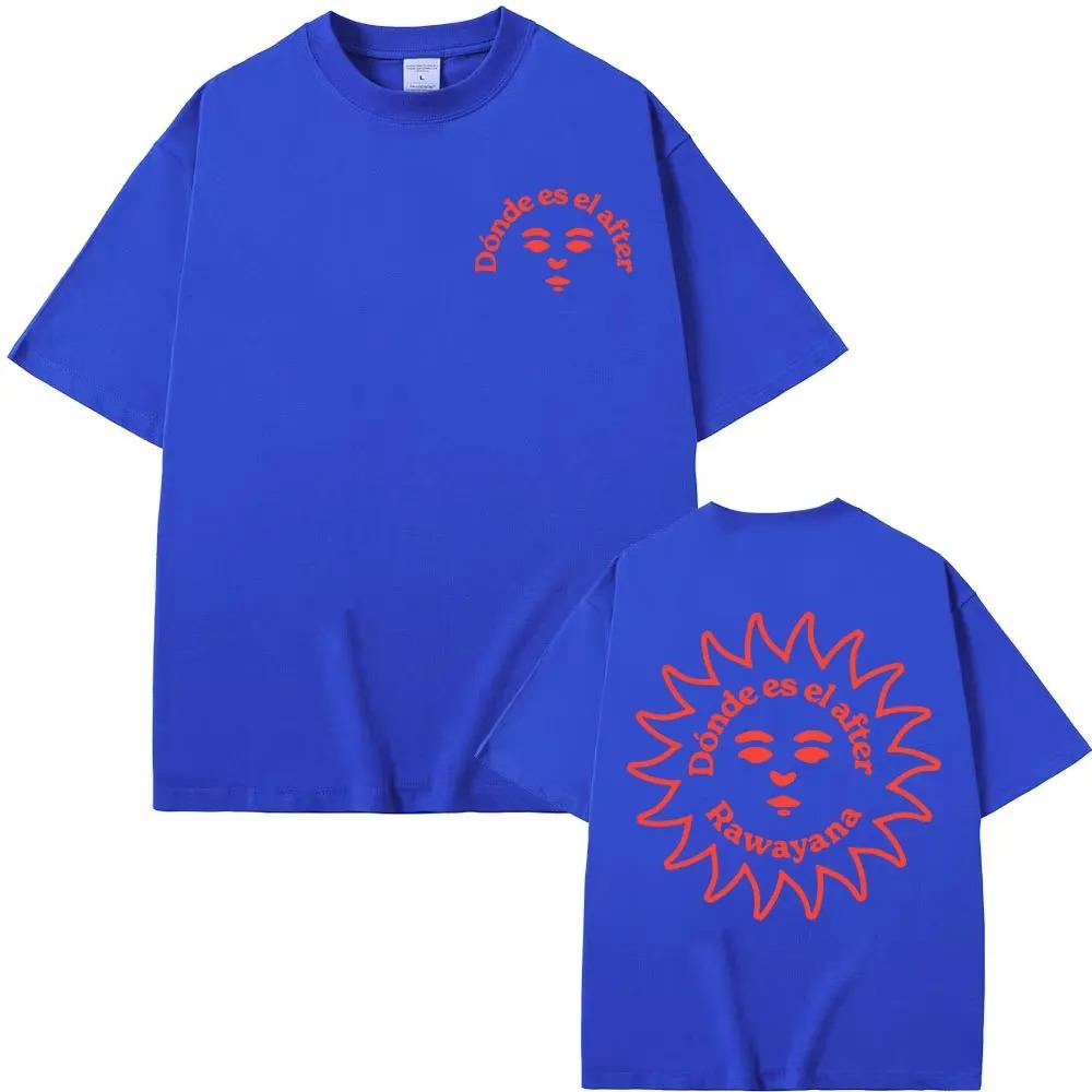 Rawayana Dónde es el After Sun Face Dual-Sided Casual Oversized T-Shirt Latin Music Vintage Aesthetic Unisex Black Streetwear T-shirt XXL
Rawayana Dónde es el After Sun Face Dual-Sided Casual Oversized T-Shirt Latin Music Vintage Aesthetic Unisex Black Streetwear T-shirt XXL