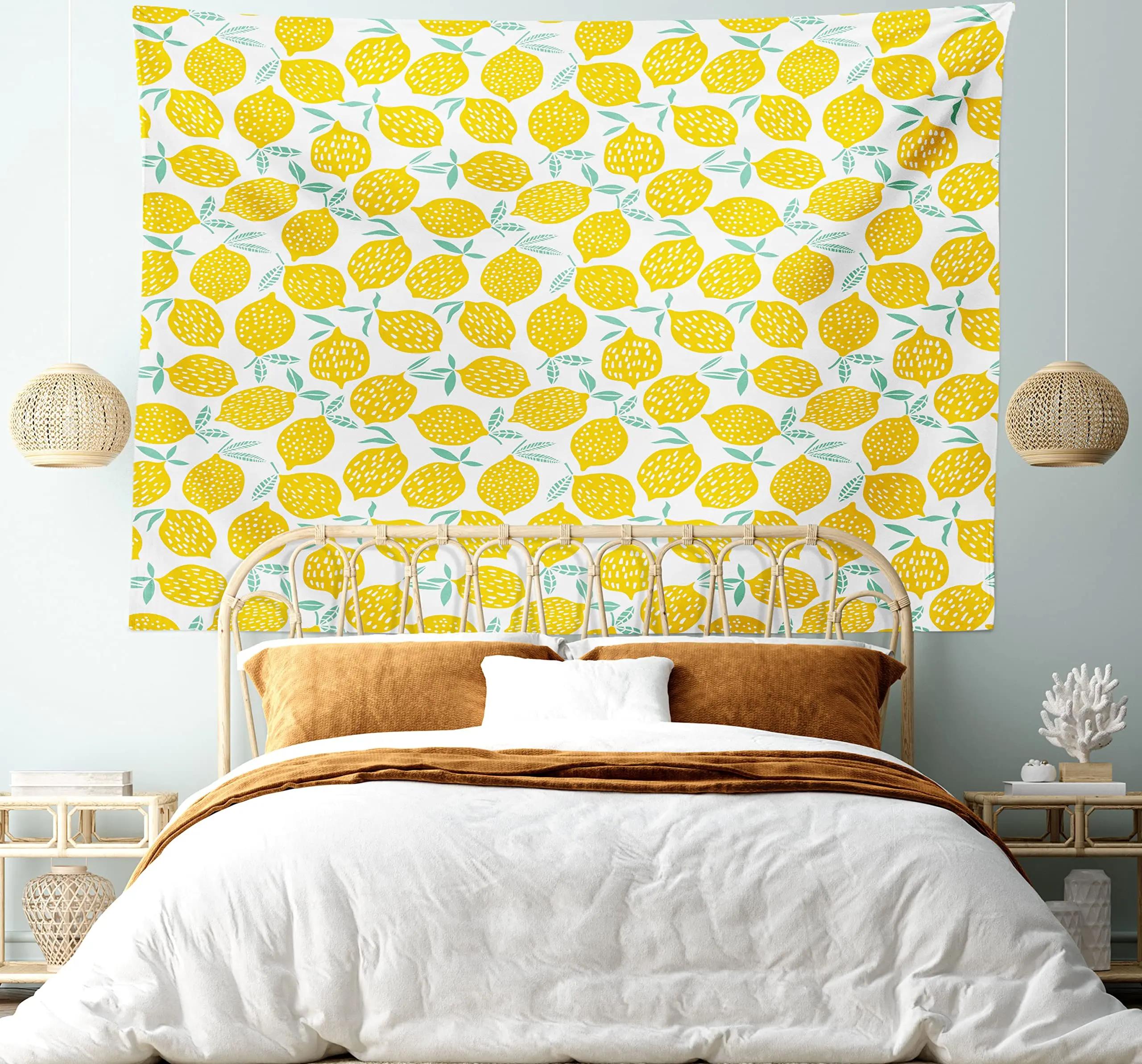 Cartoon Lemon Tapestry Summer Tropical Fruit Pattern Tapestry Doodle Lemon and Leaves Wall Hanging Decor for Bedroom Living Room 74x94cm(29x37in)
Cartoon Lemon Tapestry Summer Tropical Fruit Pattern Tapestry Doodle Lemon and Leaves Wall Hanging Decor for Bedroom Living Room 74x94cm(29x37in)
