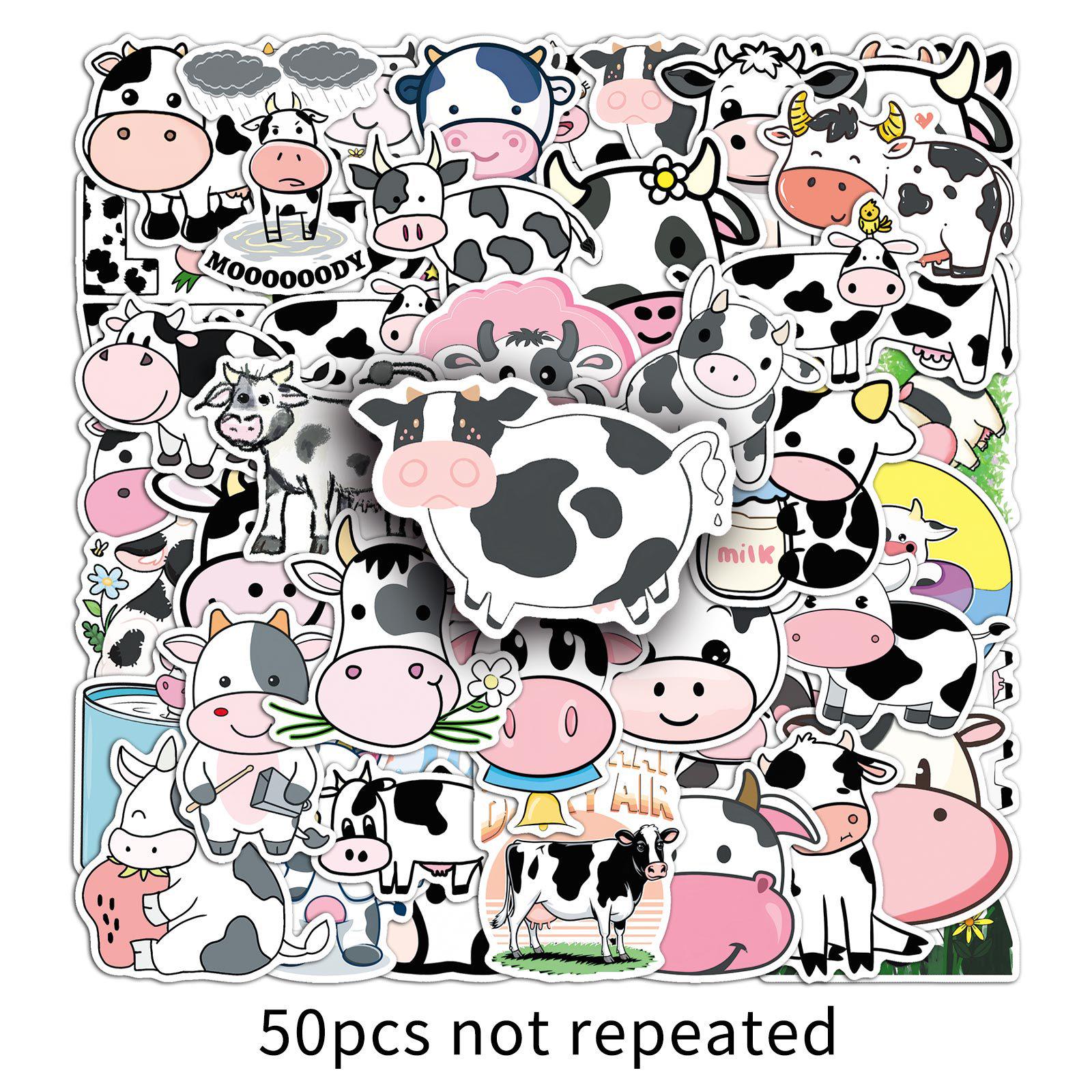 50 PCS Waterproof Cute Cow Cartoon Stickers for Journals, Cards, Books, and Bottles
50 PCS Waterproof Cute Cow Cartoon Stickers for Journals, Cards, Books, and Bottles
