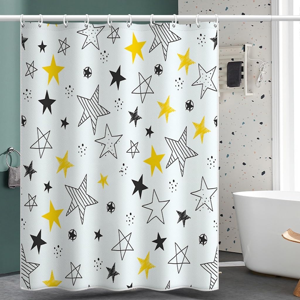 1Pcs Geometric Star Pattern Shower Curtain Hotel Bathroom Waterproof Shower Curtain Digital Printing W60H190(CM)-1 Pcs
1Pcs Geometric Star Pattern Shower Curtain Hotel Bathroom Waterproof Shower Curtain Digital Printing W60H190(CM)-1 Pcs