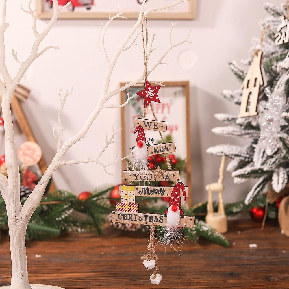 Tree-shaped Christmas Wooden Pendant Snowman Santa Door Bell Wooden Door Signs Party Supplie
Tree-shaped Christmas Wooden Pendant Snowman Santa Door Bell Wooden Door Signs Party Supplie