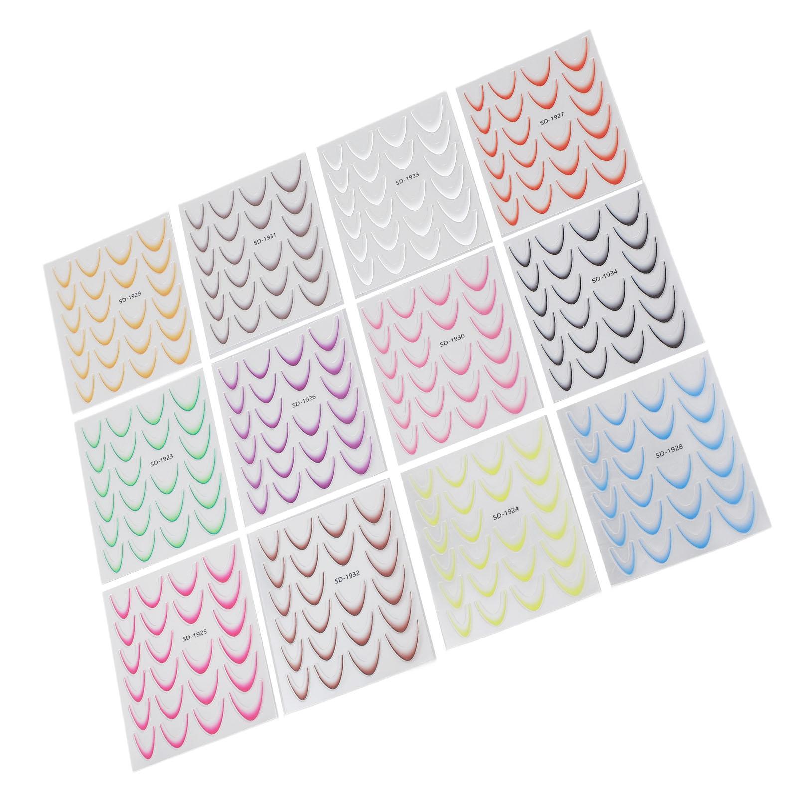 12 Colors Gradient French Line Nail Stickers French Nail Art Decals French Tip Nail Stickers for Manicure
12 Colors Gradient French Line Nail Stickers French Nail Art Decals French Tip Nail Stickers for Manicure