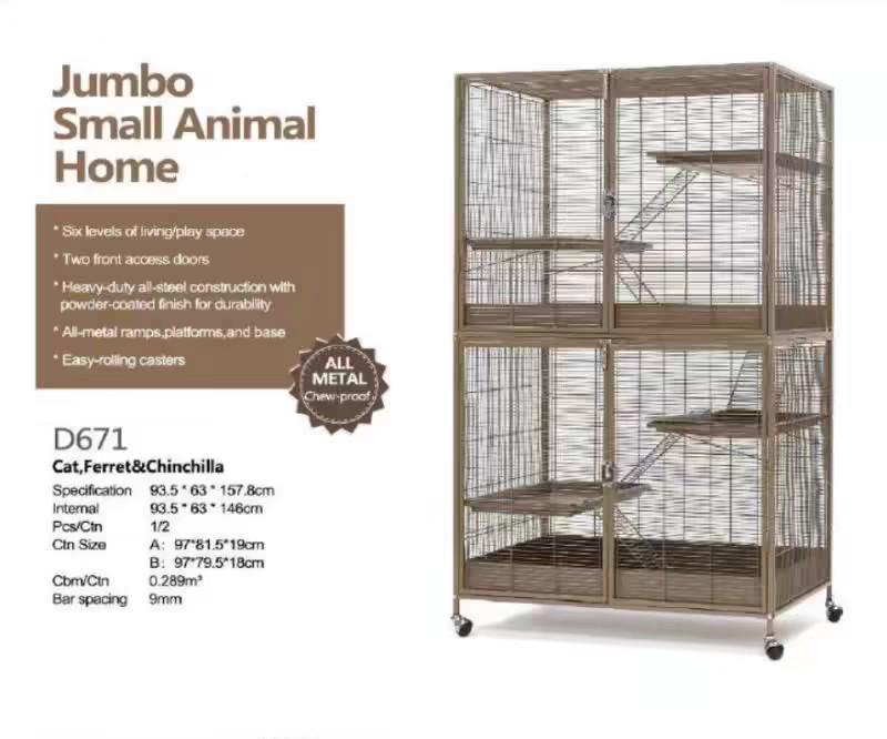 Dayang D671 Luxury Multi-Layer Pet Cage: Spacious, Easy-Clean Villa with Anti-Escape Bird Safety. Black
Dayang D671 Luxury Multi-Layer Pet Cage: Spacious, Easy-Clean Villa with Anti-Escape Bird Safety. Black