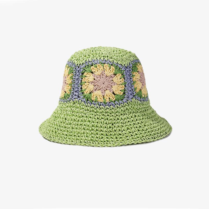 Chic Floral Paper Straw Hat Uv Protection Breathable Beach Hat зелений
Chic Floral Paper Straw Hat Uv Protection Breathable Beach Hat зелений