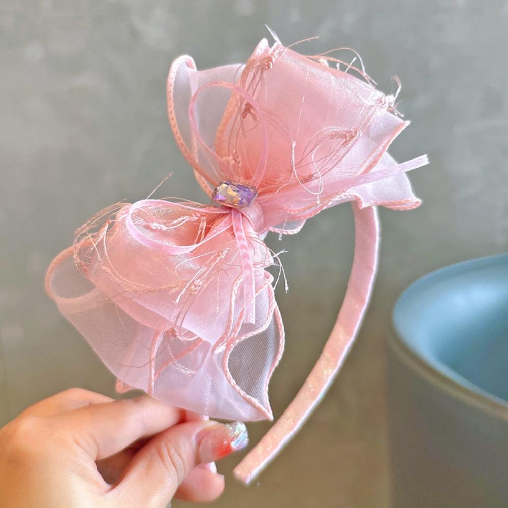 Tulle Material Princess Headband Rhinestones Solid Color Sparkling Bow Hairband Girls Gift Kids Hair Accessories розовый
Tulle Material Princess Headband Rhinestones Solid Color Sparkling Bow Hairband Girls Gift Kids Hair Accessories розовый