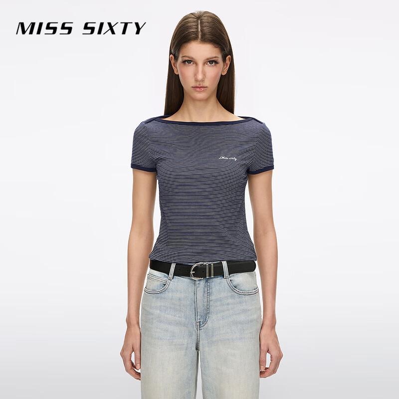 MISS SIXTY 2026 Striped Logo Embroidered Slim Fit T-shirt L
MISS SIXTY 2026 Striped Logo Embroidered Slim Fit T-shirt L