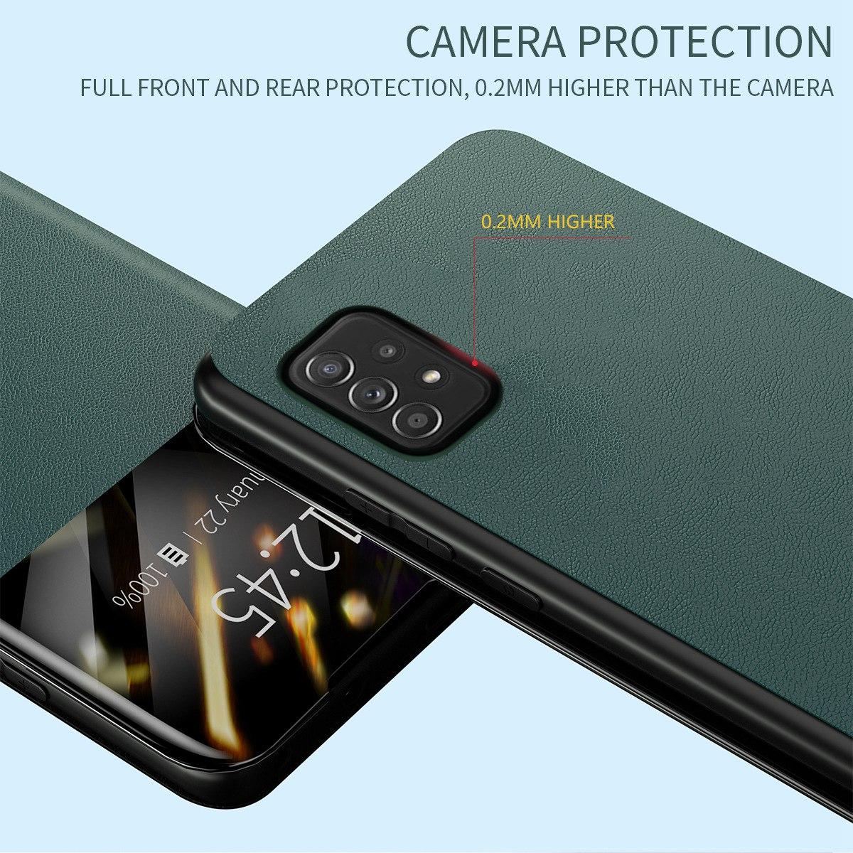 For Samsung Galaxy A52 4G/5G/A52s 5G View Window Drop-proof Leather Phone Case with Card Holder Stand Blackish Green
For Samsung Galaxy A52 4G/5G/A52s 5G View Window Drop-proof Leather Phone Case with Card Holder Stand Blackish Green