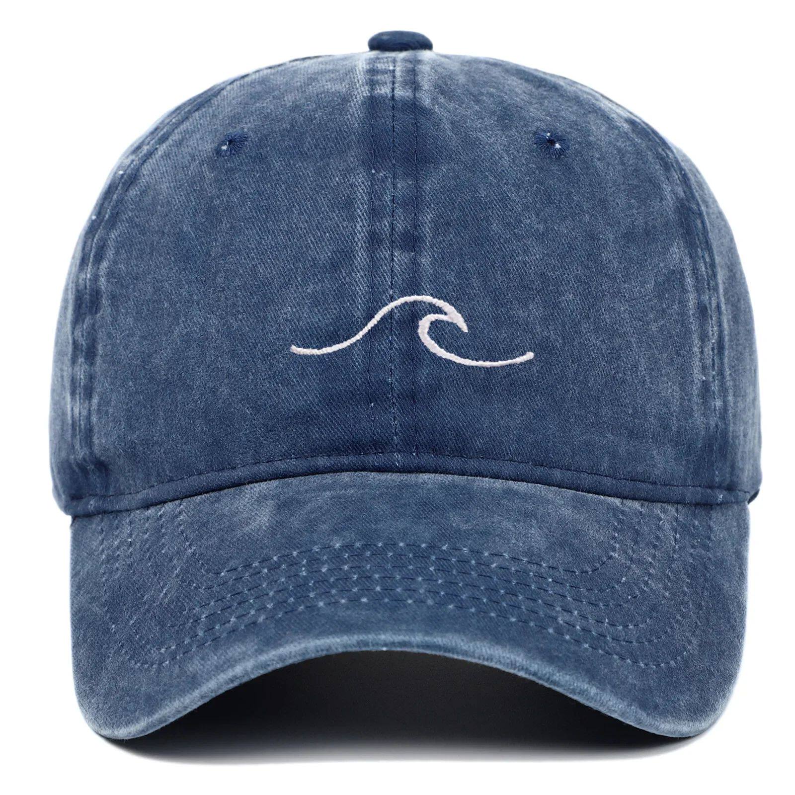 Wave Pattern Embroidered Baseball Cap For Men Women Vintage Washed Cotton Duckbill Sun Hat Outdoor Sport Distressed Dad Hats Adjustable& 8Y темно-синий
Wave Pattern Embroidered Baseball Cap For Men Women Vintage Washed Cotton Duckbill Sun Hat Outdoor Sport Distressed Dad Hats Adjustable& 8Y темно-синий